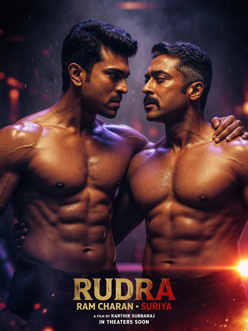 Ram Charan & Suriya - Lantern Glow on the Terrace Stones